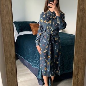 Long sleeved maxi dress